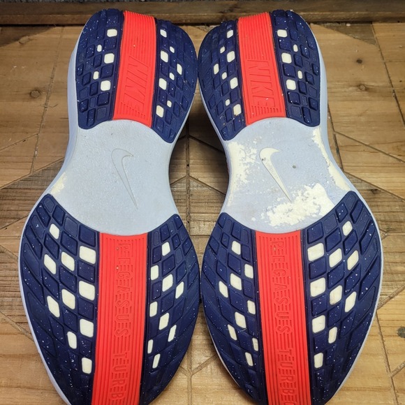 Nike Pegasus Plus Flyknit Tubro Men's 8.5 "Ghost" Red Running Shoes Sneakers - Picture 8 of 14